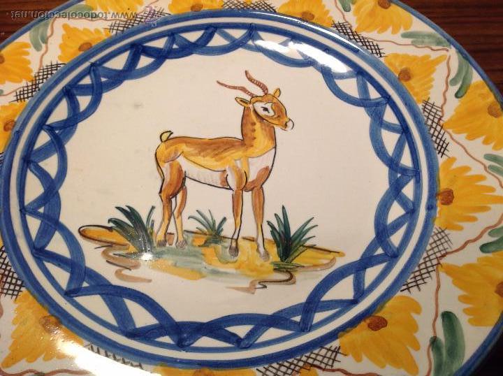 Antig&uuml;edades: PLATO DE MANISES CABRA - Foto 3