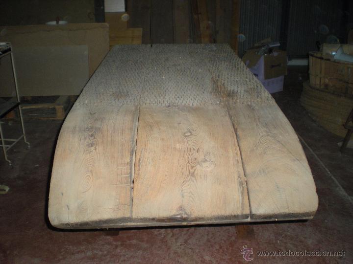 Antig&uuml;edades: Mesa de comedor hecha con trillo - Foto 3
