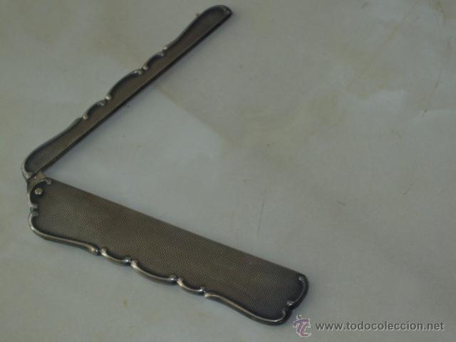 Antig&uuml;edades: EMBELLECEDOR DE PEINE DE BOLSILLO REPUJADO. - Foto 5