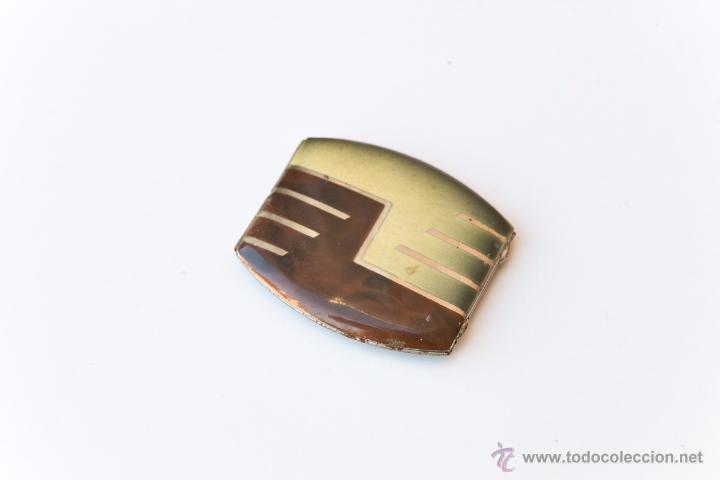 Antiguidades: PRECIOSA POLVERA CON ESPEJO DE LOS A&Ntilde;OS 40.