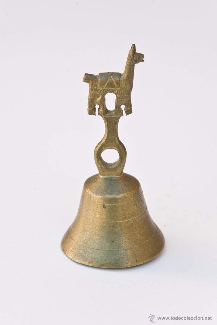 Antig&uuml;edades: BELLISIMA Y ANTIGUA CAMPANA DE BRONCE PERUANA. - Foto 1