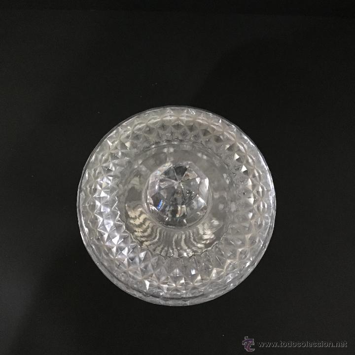 Antig&uuml;edades: -BOMBONERA DE CRISTAL TALLADO - Foto 2