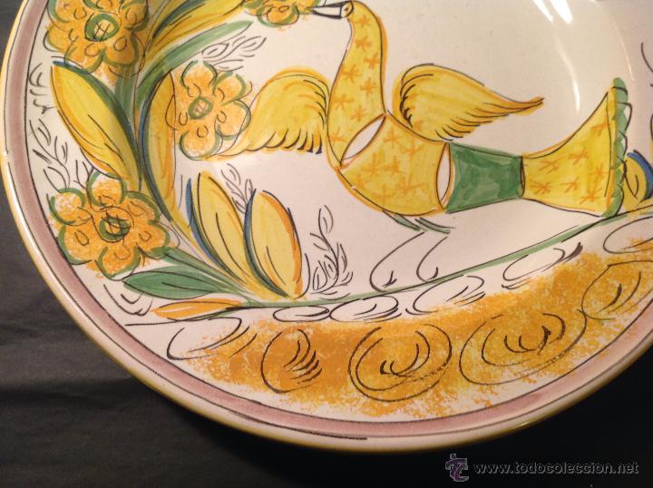 Antig&uuml;edades: PLATO DE MANISES PAJARO - Foto 2