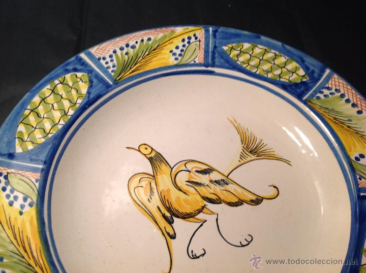 Antig&uuml;edades: PLATO DE MANISES PAJARO - Foto 1