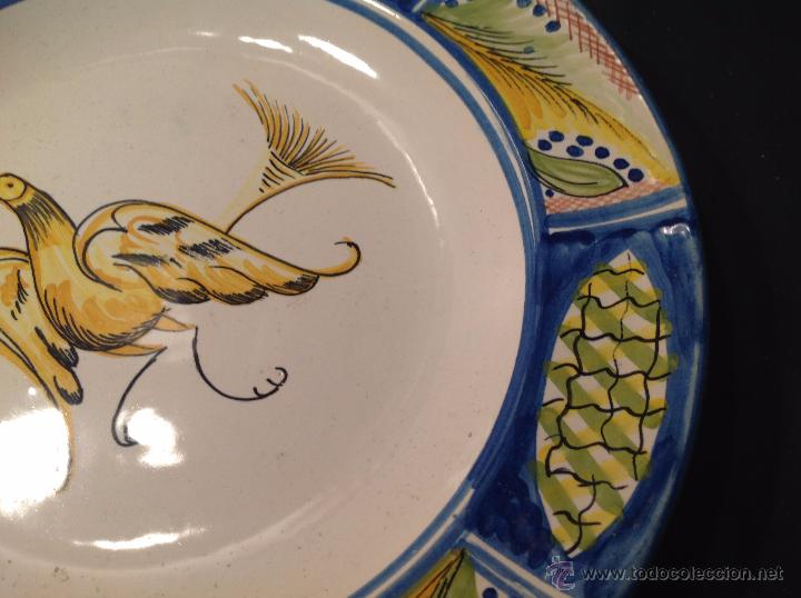 Antig&uuml;edades: PLATO DE MANISES PAJARO - Foto 2