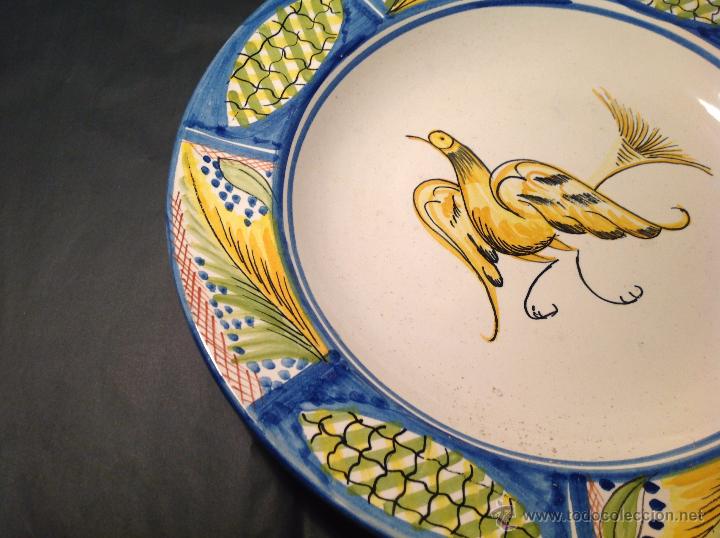 Antig&uuml;edades: PLATO DE MANISES PAJARO - Foto 3