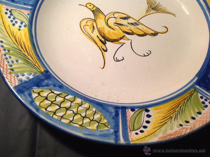 Antig&uuml;edades: PLATO DE MANISES PAJARO - Foto 4