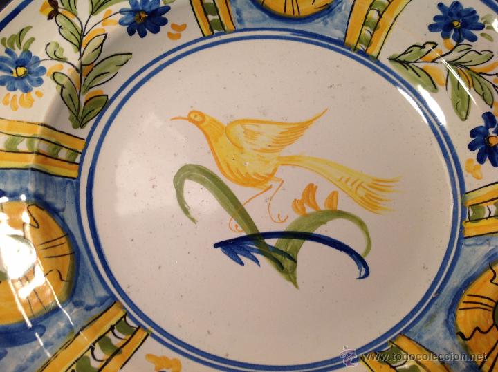 Antig&uuml;edades: PLATO DE MANISES PAJARO - Foto 5