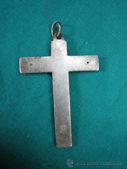 Antig&uuml;edades: Cruz en plata 6 cm - Foto 2