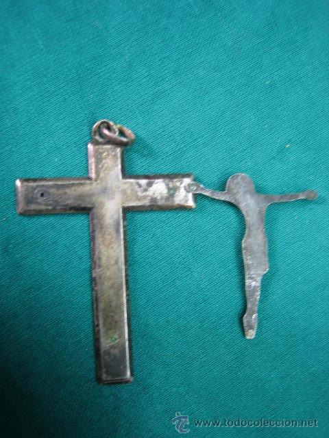Antig&uuml;edades: Cruz en plata 6 cm - Foto 4