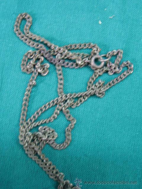 Antig&uuml;edades: Medalla de plata con cadena 3,2 cm - Foto 5