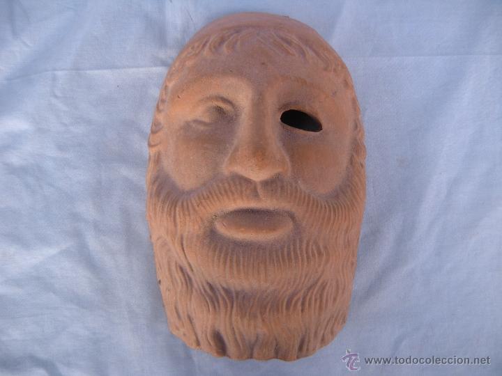Antiquit&eacute;s: REPLICA DE M&Aacute;SCARA GRIEGA EN TERRACOTA.