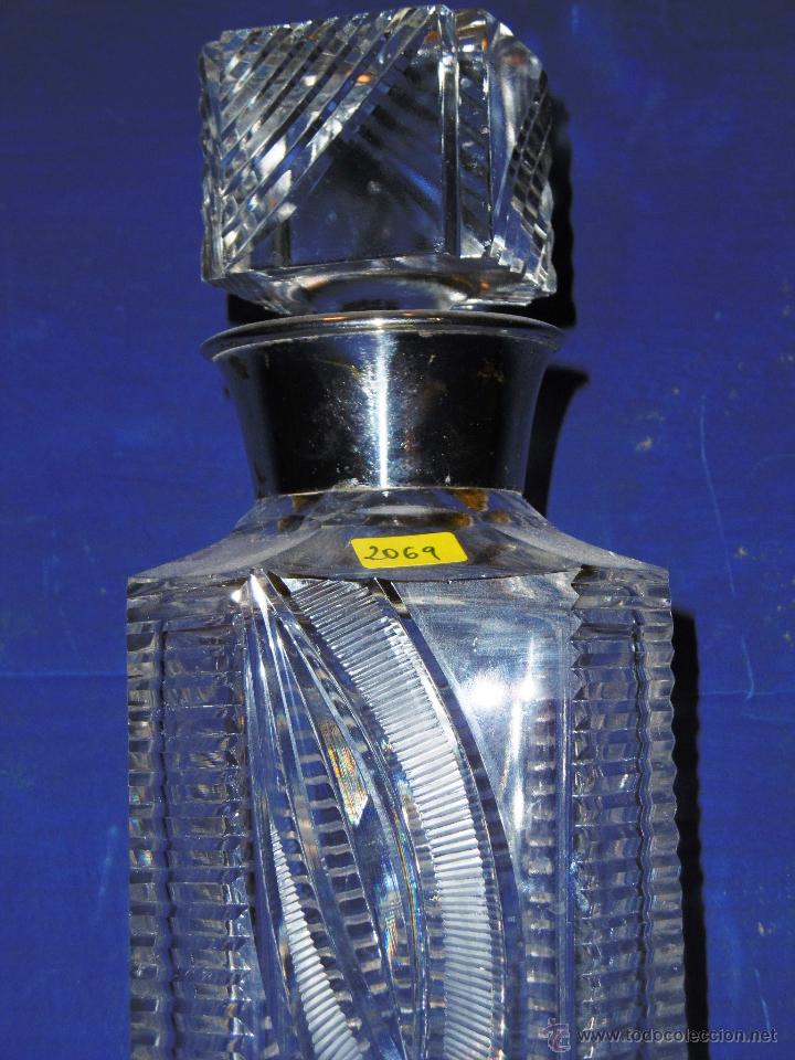Antig&uuml;edades: IMPECABLE BOTELLA DE CRISTAL Y PLATA - Foto 3