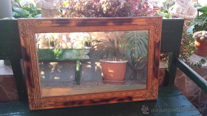 Antig&uuml;edades: antiguo marco con espejo - Foto 1
