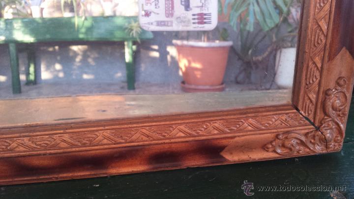 Antig&uuml;edades: antiguo marco con espejo - Foto 3