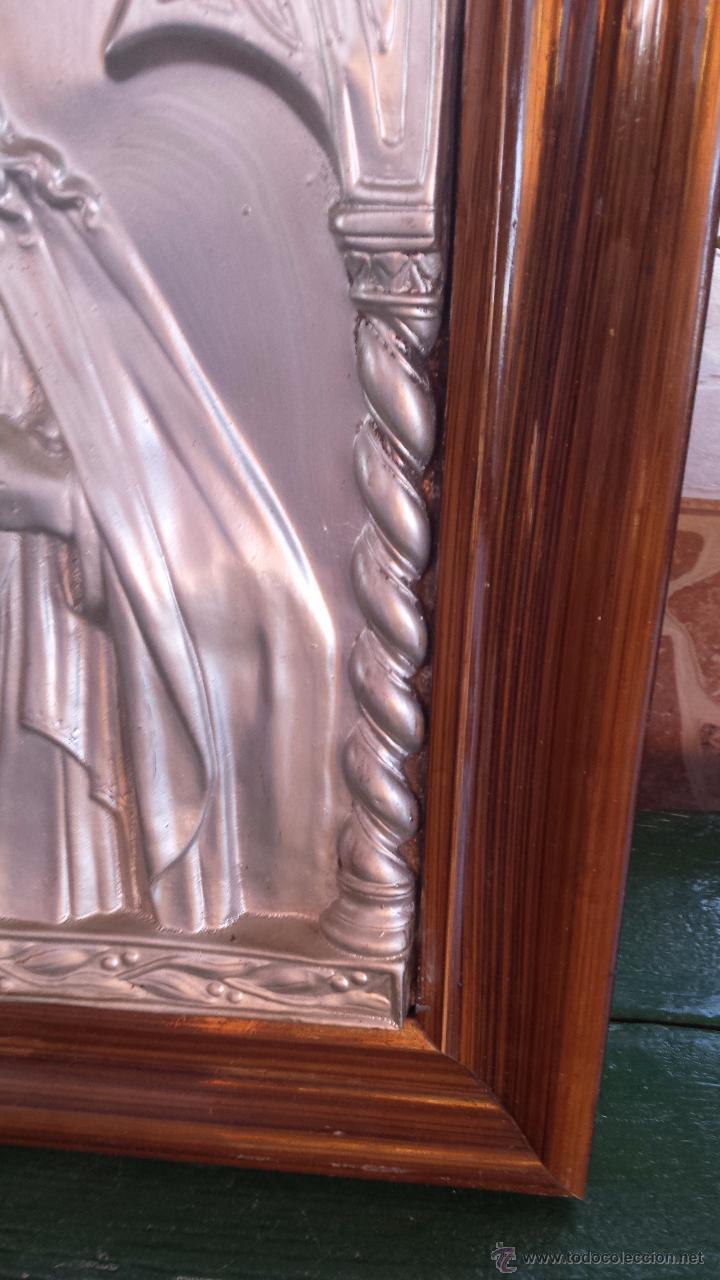 Antig&uuml;edades: antiguo cuadro con jesus. en relieve - Foto 4