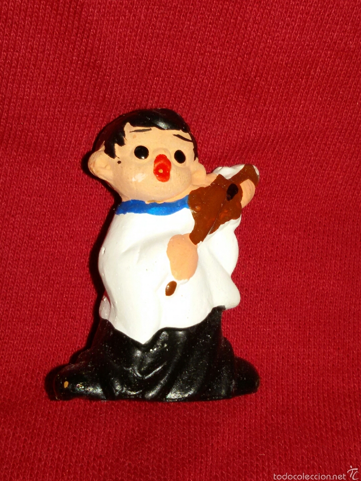 Antig&uuml;edades: Figura barro - CHICO CON VIOLIN - Foto 1