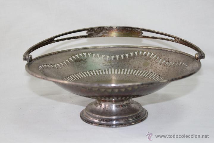 Antig&uuml;edades: FRUTERO CENTRO PLATEADO CON PLATA EPINS - Foto 2
