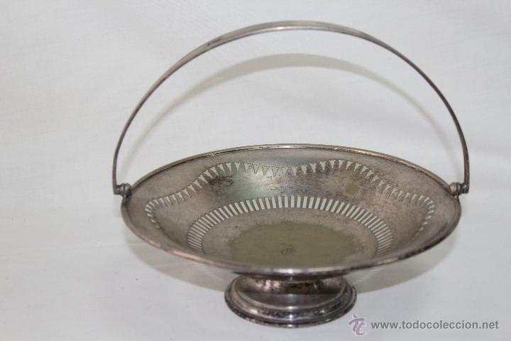 Antig&uuml;edades: FRUTERO CENTRO PLATEADO CON PLATA EPINS - Foto 4
