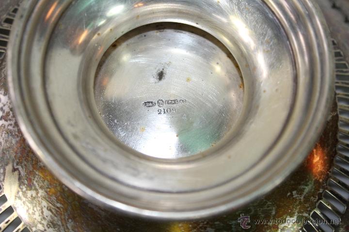 Antig&uuml;edades: FRUTERO CENTRO PLATEADO CON PLATA EPINS - Foto 9