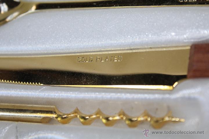 Antig&uuml;edades: JUEGO DE SACACORCHOS EN GOLD PLATED - Foto 4