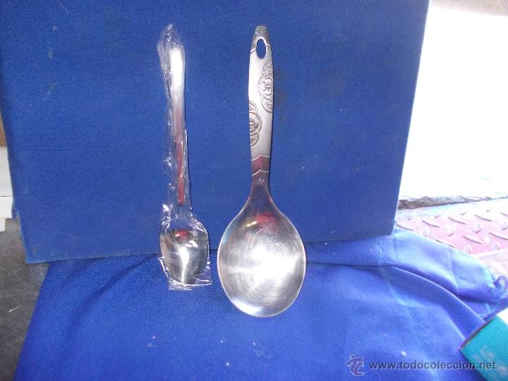 Antig&uuml;edades: cucharon stainless - Foto 2