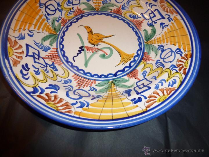 Antig&uuml;edades: PLATO DE MANISES PAJARO - Foto 4
