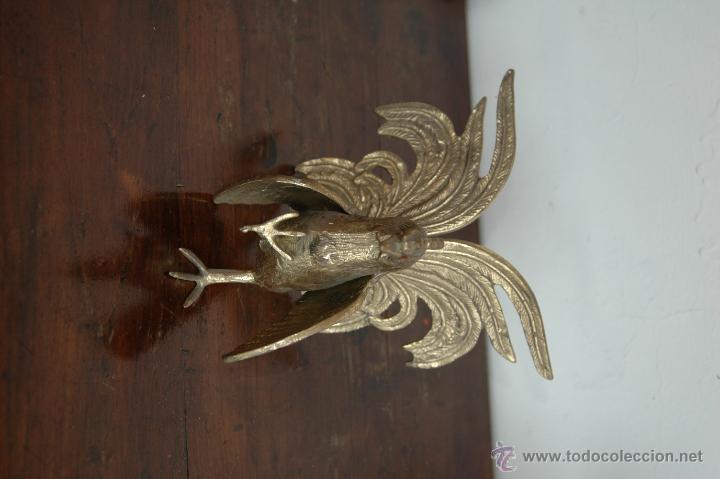 Antig&uuml;edades: SUJETALIBROS GALLOS DE BRONCE ............ENVIO GRATIS - Foto 3