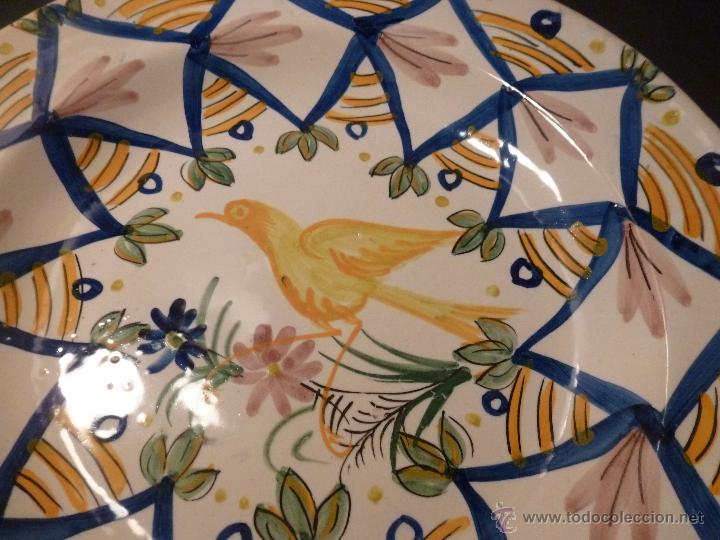 Antig&uuml;edades: PLATO DE MANISES PAJARO - Foto 2