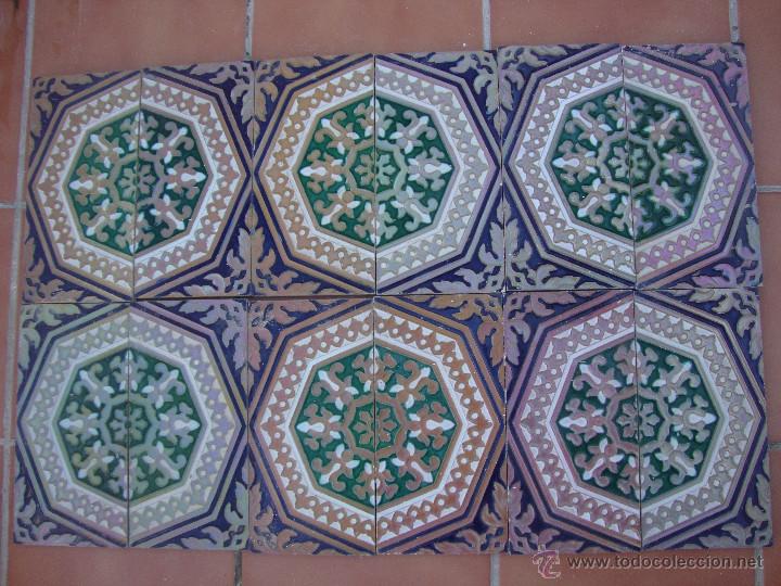 Antig&uuml;edades: Azulejo Ramos Rejano (reflejo de oro) - Foto 1