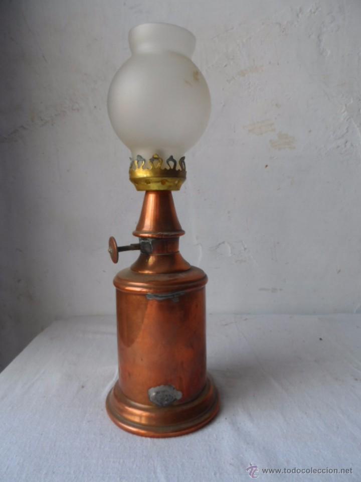 Antig&uuml;edades: LAMPARA QUINQUE MARCA PIGEON - Foto 2