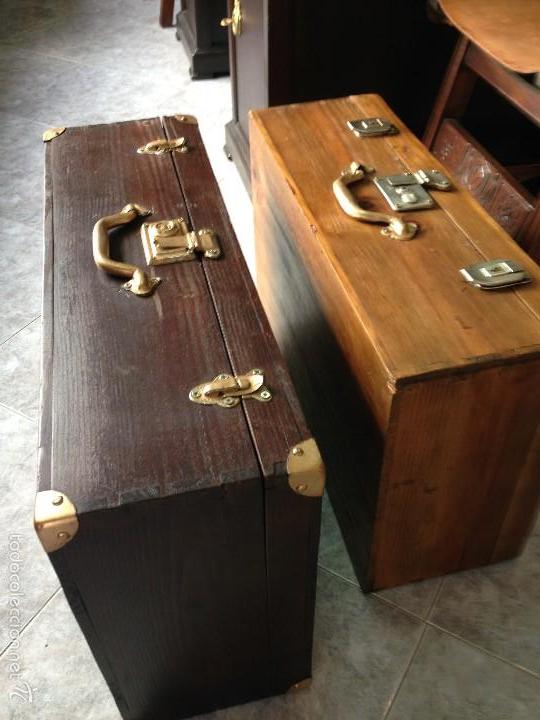Dos maletas antiguas de madera años 40 - Vendido en Venta Directa - 55130767