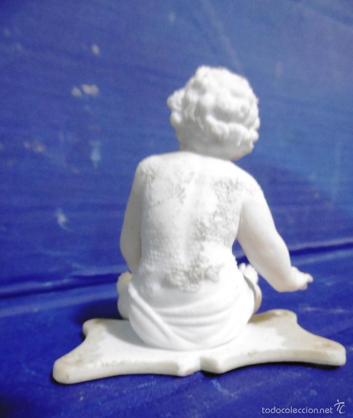 Antig&uuml;edades: DELICADO BISCUIT DE REMATE BEBE SENTADO 7 CMS - Foto 6
