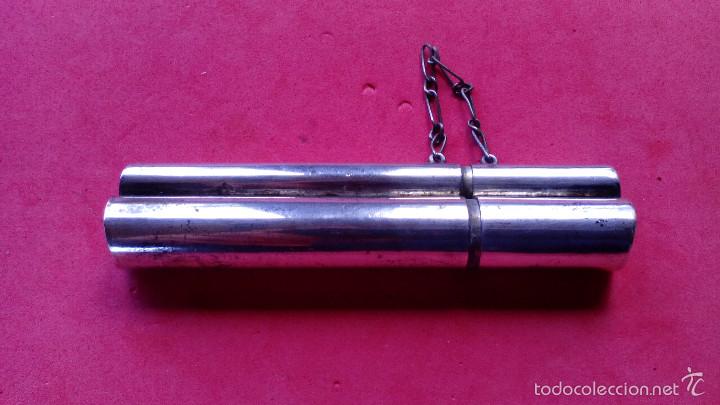 Antig&uuml;edades: BOQUILLA Y FUNDA DE PLATA - Foto 2