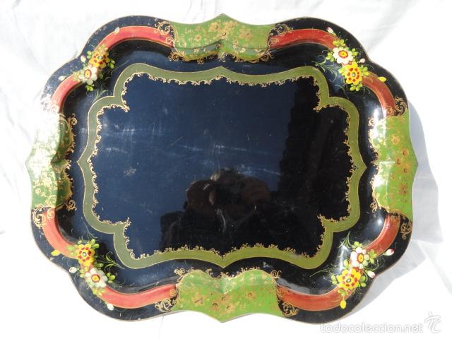 Antig&uuml;edades: PRECIOSA BANDEJA DE SERVICIO. - Foto 1
