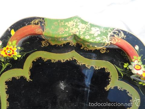 Antig&uuml;edades: PRECIOSA BANDEJA DE SERVICIO. - Foto 2