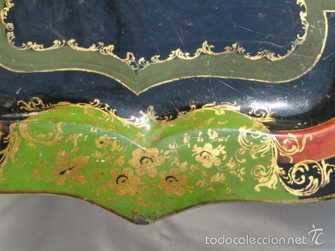 Antig&uuml;edades: PRECIOSA BANDEJA DE SERVICIO. - Foto 5