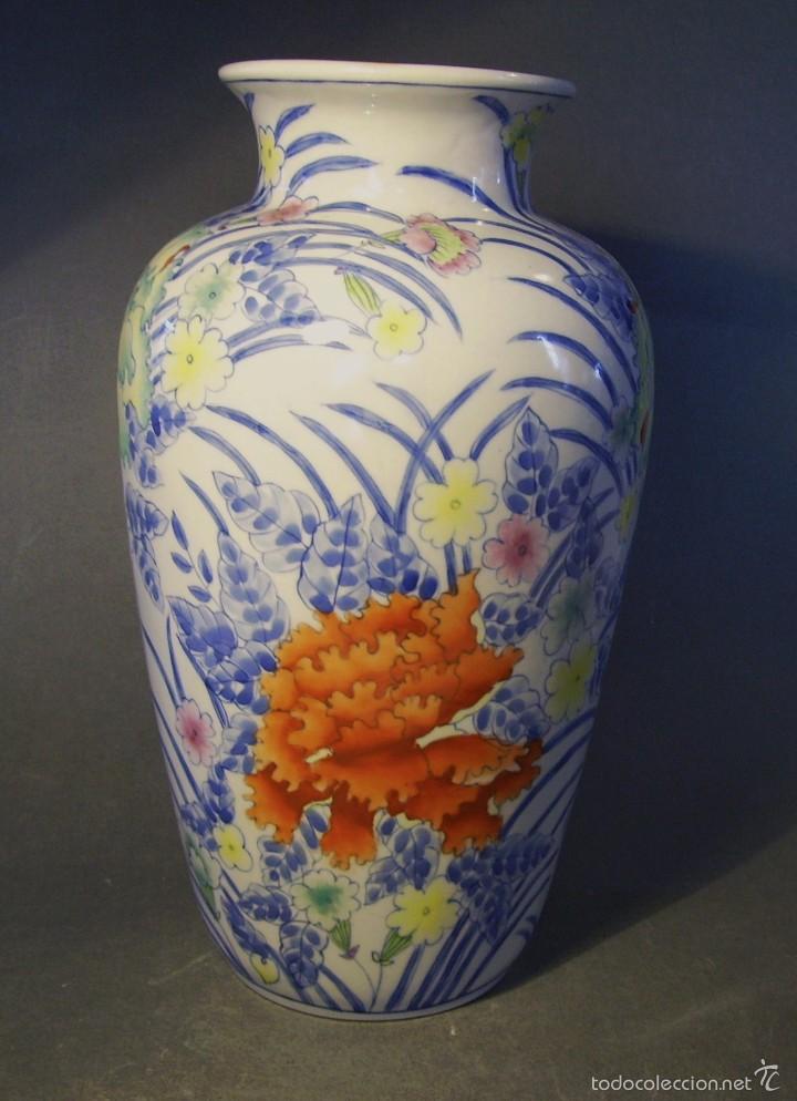 Antig&uuml;edades: GRAN  JARR&Oacute;N  DE  PORCELANA  ORIENTAL - Foto 1