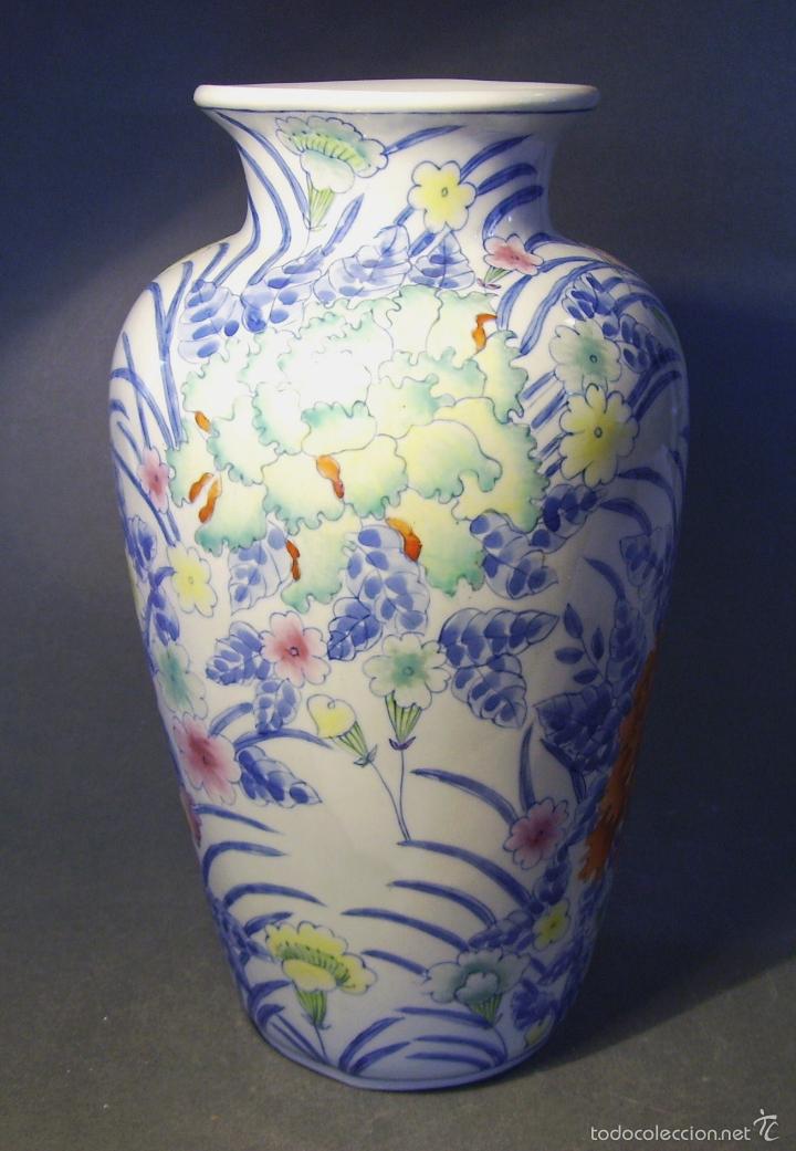 Antig&uuml;edades: GRAN  JARR&Oacute;N  DE  PORCELANA  ORIENTAL - Foto 4