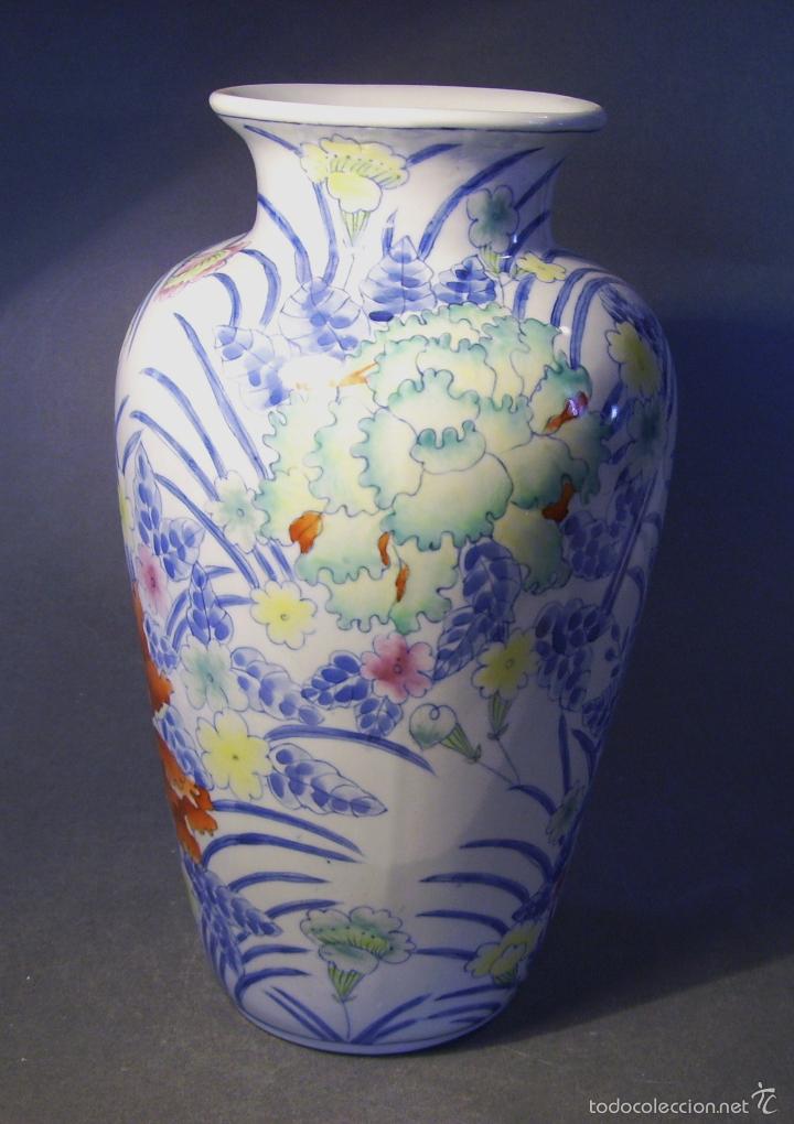 Antig&uuml;edades: GRAN  JARR&Oacute;N  DE  PORCELANA  ORIENTAL - Foto 5
