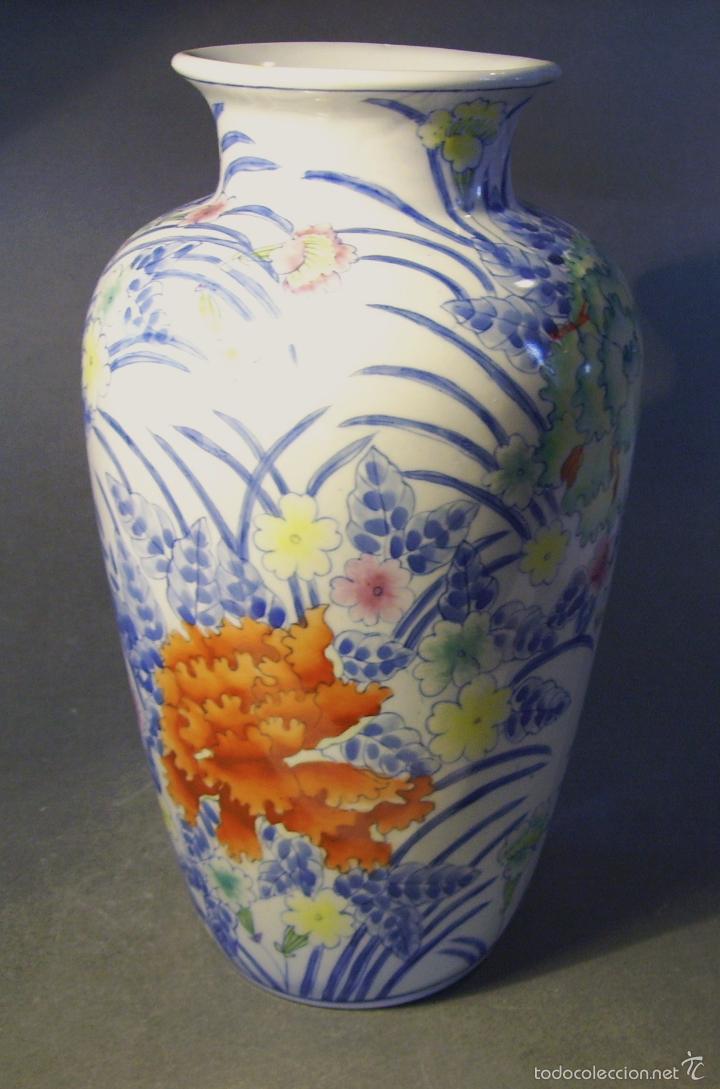 Antig&uuml;edades: GRAN  JARR&Oacute;N  DE  PORCELANA  ORIENTAL - Foto 6
