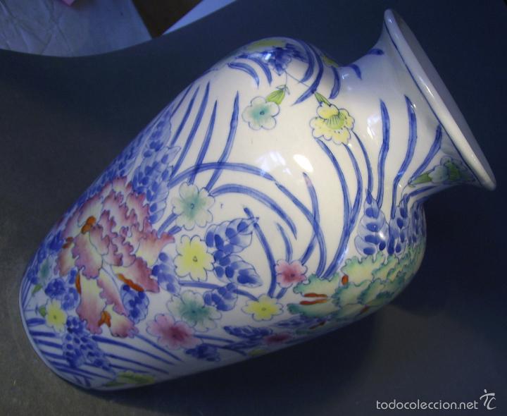 Antig&uuml;edades: GRAN  JARR&Oacute;N  DE  PORCELANA  ORIENTAL - Foto 8