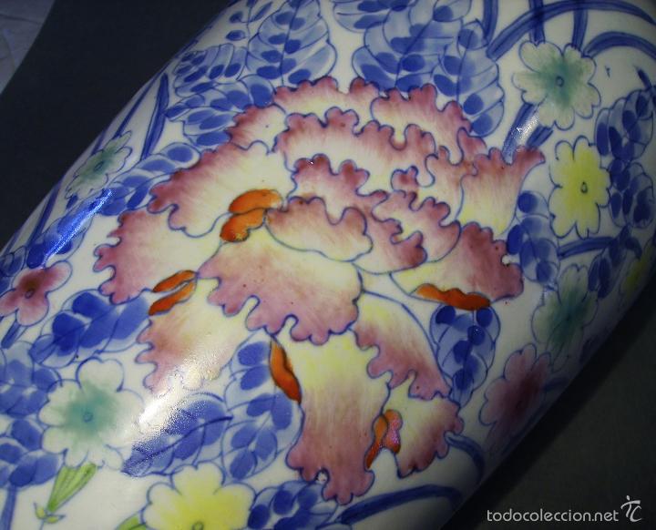 Antig&uuml;edades: GRAN  JARR&Oacute;N  DE  PORCELANA  ORIENTAL - Foto 10