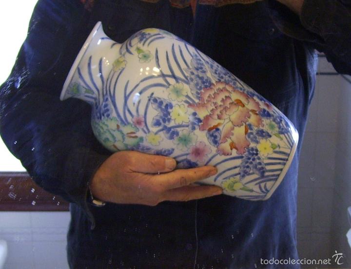 Antig&uuml;edades: GRAN  JARR&Oacute;N  DE  PORCELANA  ORIENTAL - Foto 16