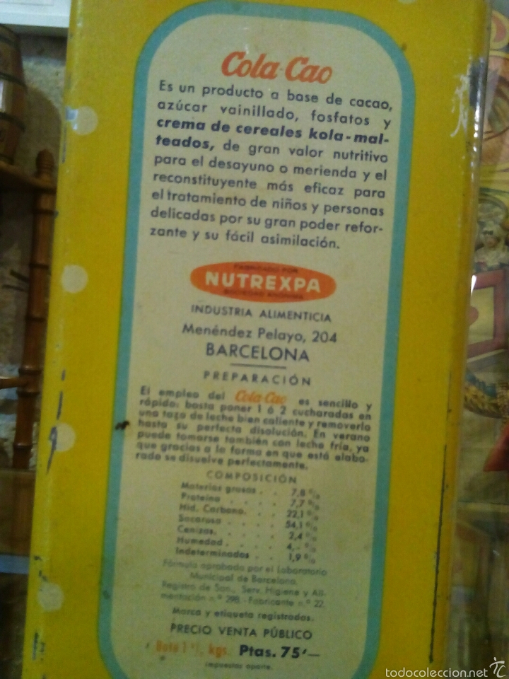 Antig&uuml;edades: Bote de Cola-Cao para arroz - Foto 3