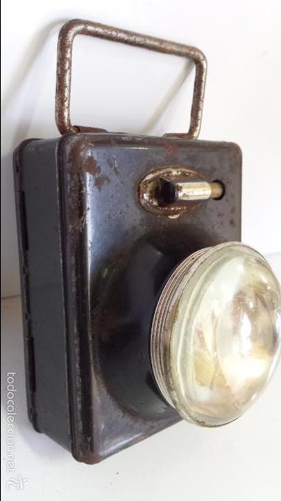 Antig&uuml;edades: ANTIGUA LINTERNA CRISTAL DE AUMENTO - FUNCIONANDO - Foto 1