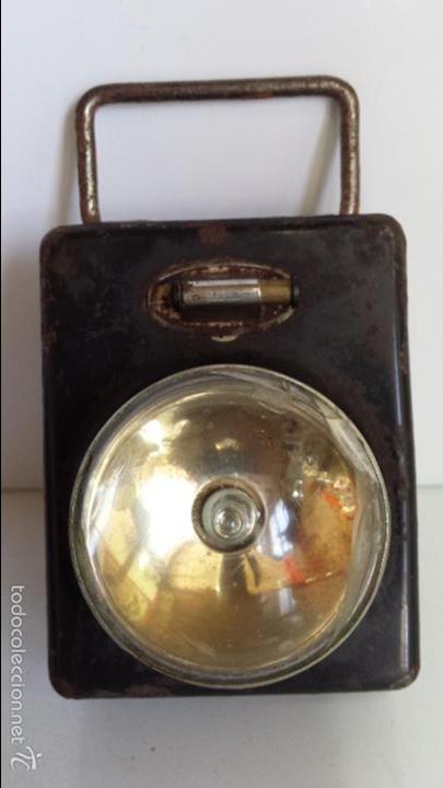 Antig&uuml;edades: ANTIGUA LINTERNA CRISTAL DE AUMENTO - FUNCIONANDO - Foto 3
