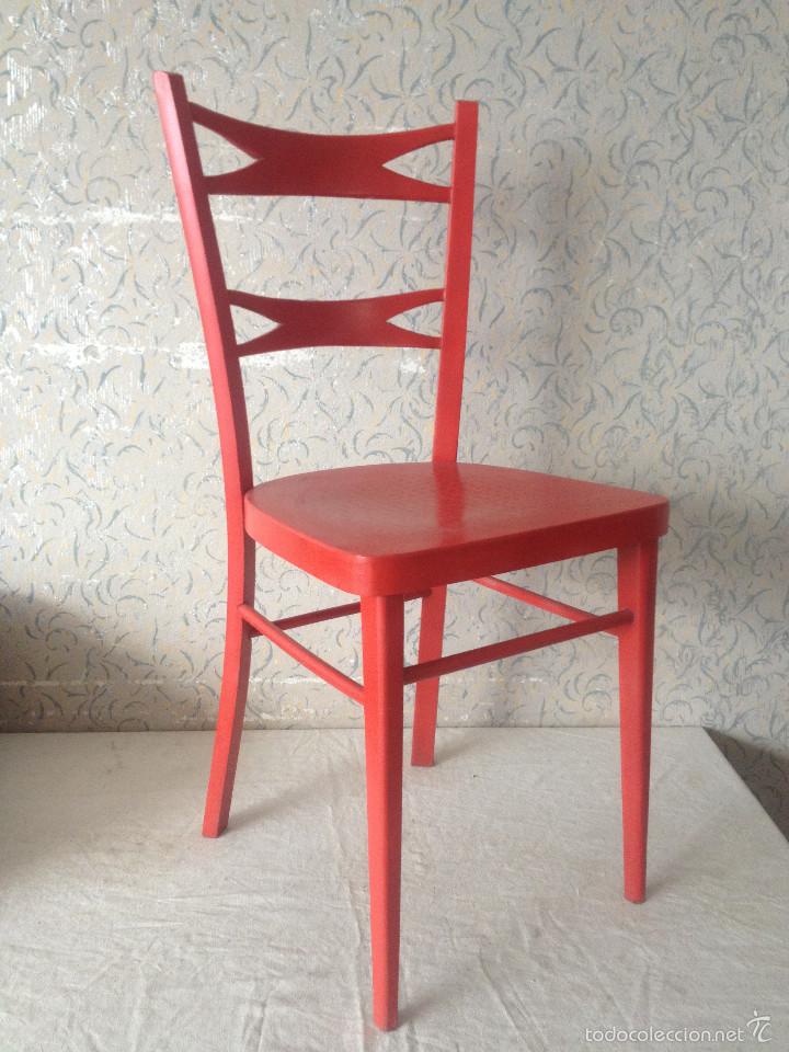 Antig&uuml;edades: SILLA VINTAGE PINTADA - Foto 1