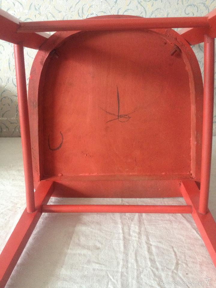 Antig&uuml;edades: SILLA VINTAGE PINTADA - Foto 6