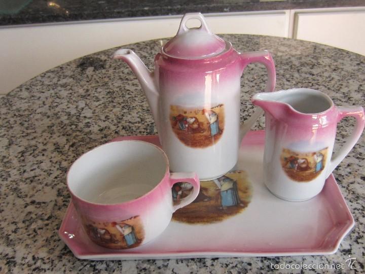 Antiques: juego individual de cafe